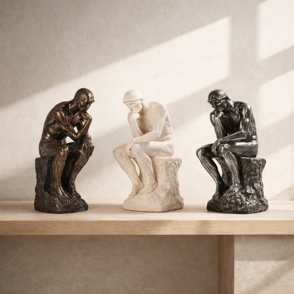 The Thinker Sculpture Set Modern Minimalist Decor