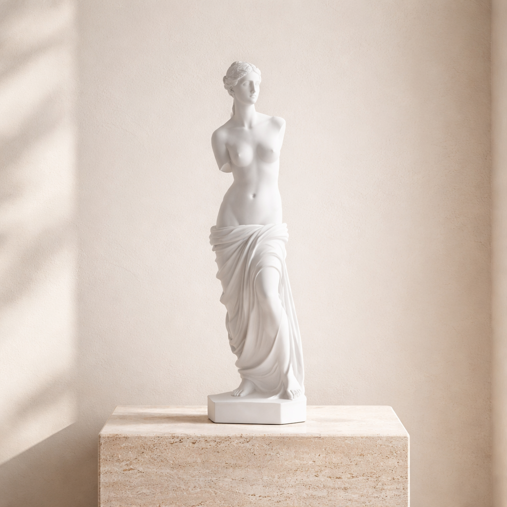Matte White Venus de Milo Greek Sculpture
