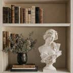 Modern Venus Bust Artistic White Silhouette