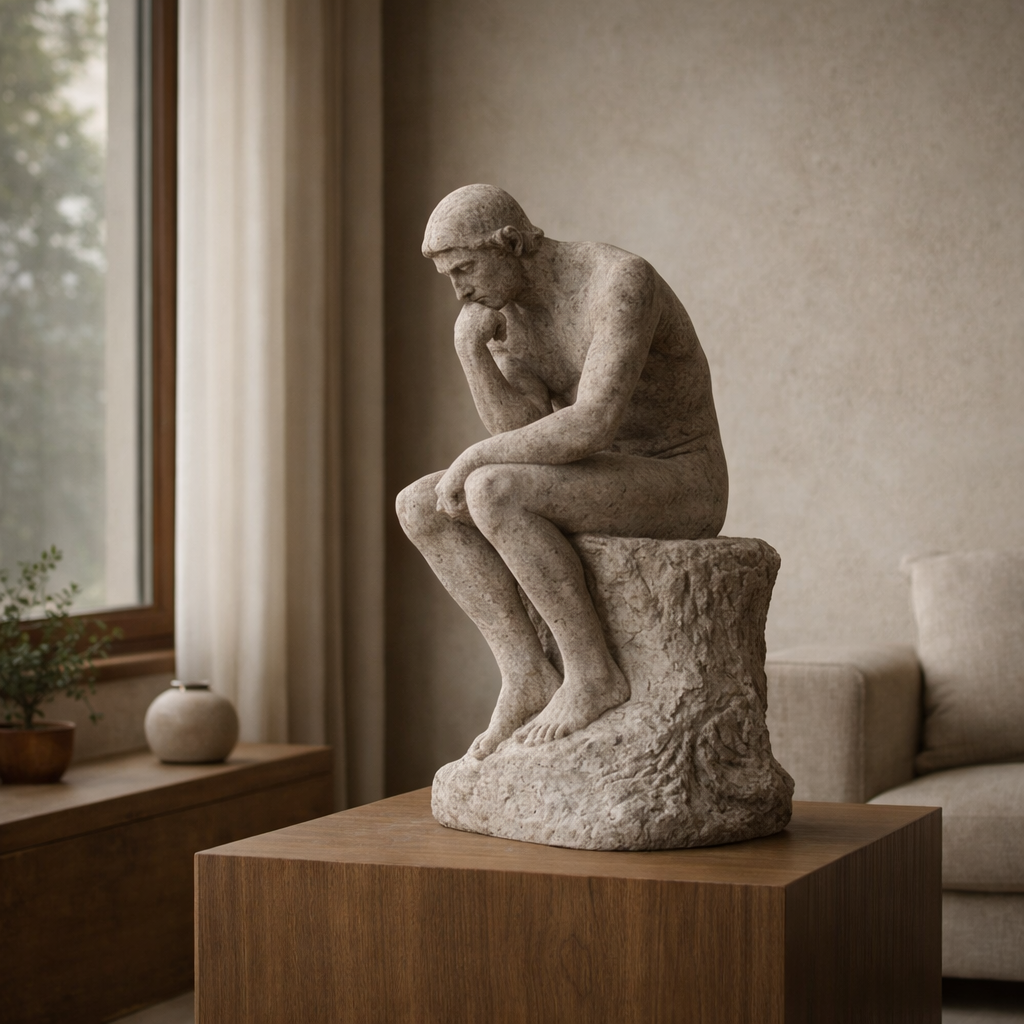 The Thinker Sculpture Set Modern Minimalist Decor