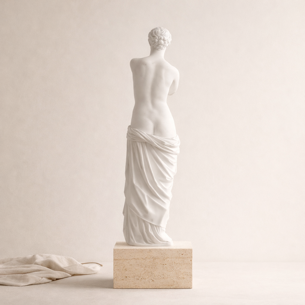 Matte White Venus de Milo Greek Sculpture