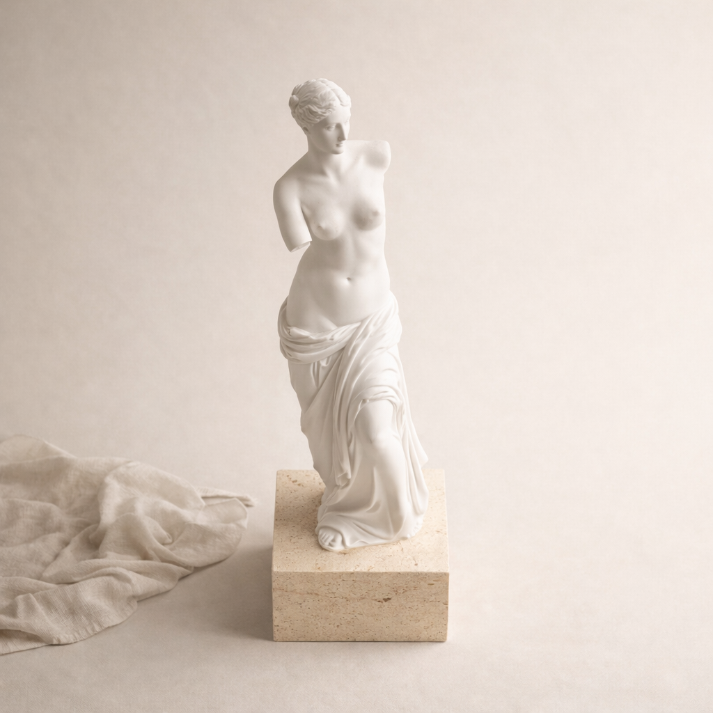 Matte White Venus de Milo Greek Sculpture