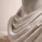 White David Bust Classical Sculpture