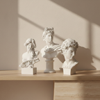 Minimalist Roman Bust Sculpture Bookend Style