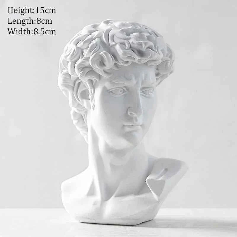 Ancient Greek Goddess Athena Sun God Apollo Mini Plaster Resin Statue Nordic Home Decoration David Head Figurine Art Ornaments