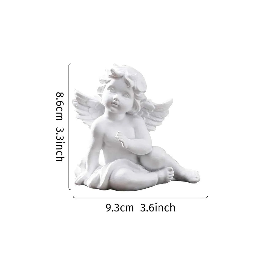1PC, resin European-style angel shape desktop ornament, used for home, shop, restaurant and other venue decoration