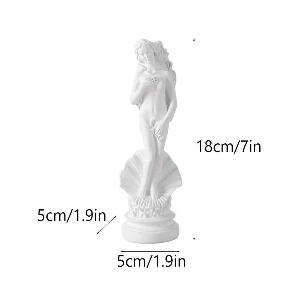 19cm/36cm Aphrodite Sculpture Greek Godness Venus Statue Desktop Bookshelf Decoration Objects Home Room Office Decor Accent