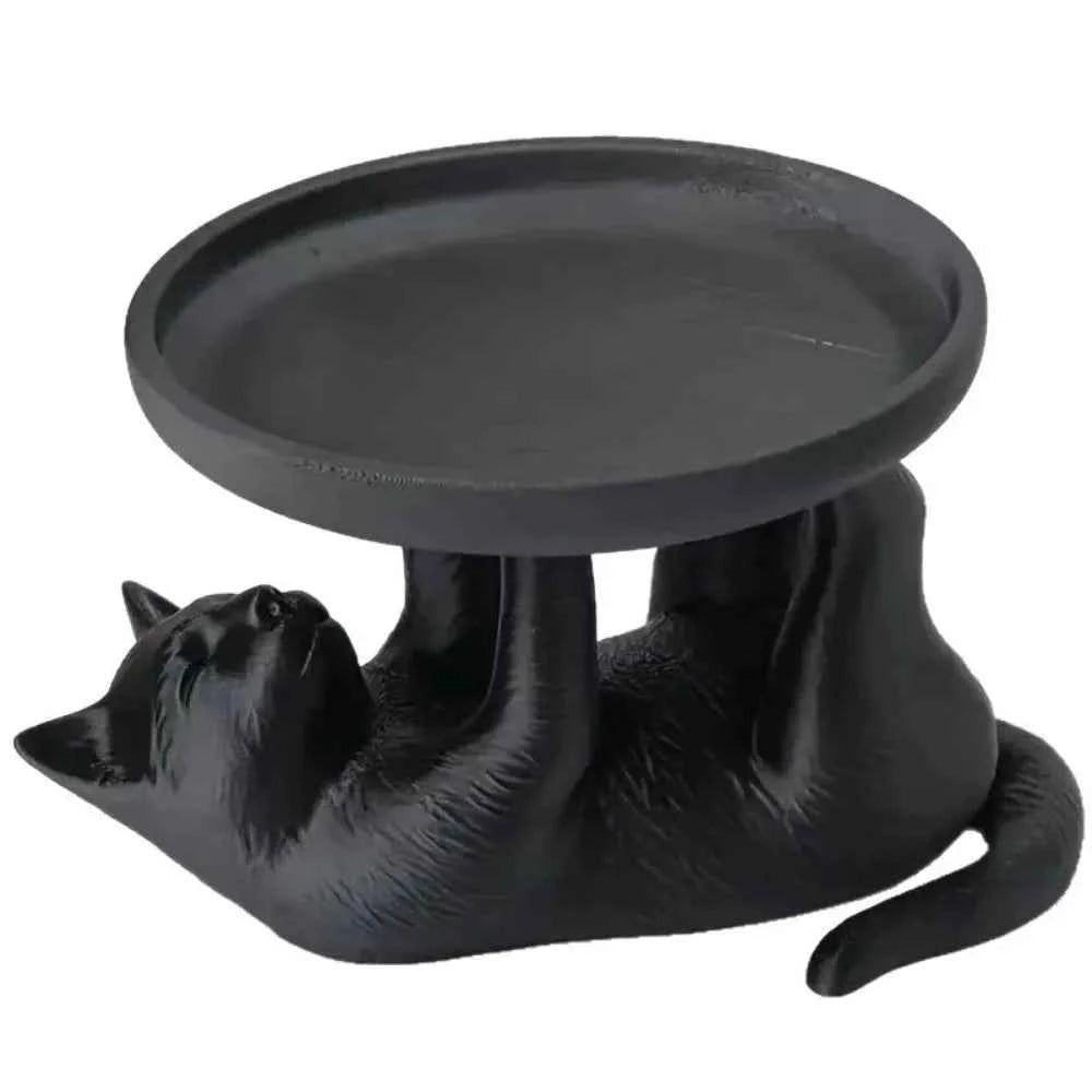 Creative Cat Shape Cat Jewelry Tray Large Capacity Black Jewelry Storage Tray Decoration INS Ring Holder Jewelry Storage