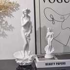 19cm/36cm Aphrodite Sculpture Greek Godness Venus Statue Desktop Bookshelf Decoration Objects Home Room Office Decor Accent