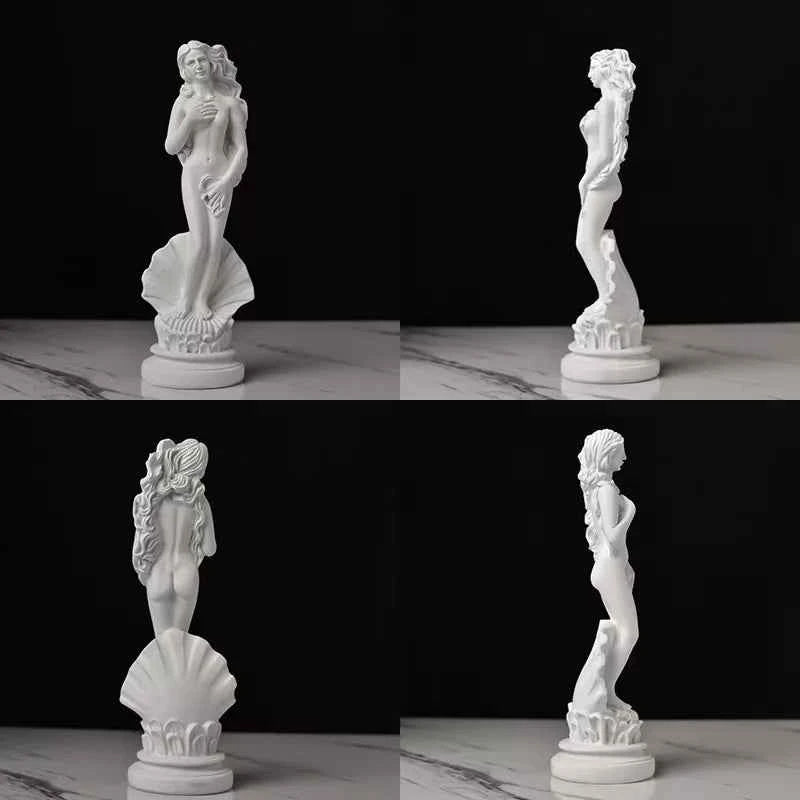 19cm/36cm Aphrodite Sculpture Greek Godness Venus Statue Desktop Bookshelf Decoration Objects Home Room Office Decor Accent