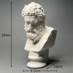 Roman Mythology Hercules Bust Statue Minimalist Decor