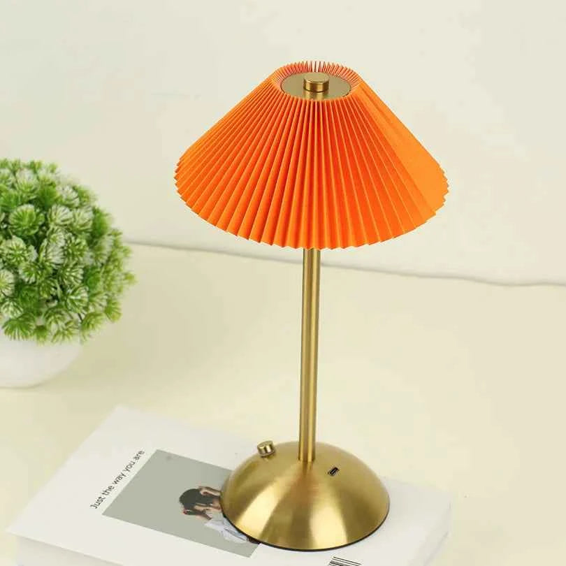 LED Table Lamp Creative Atmosphere Desk Lamp USB Rechargeable Table Lamp Vintage Bedroom Bedside Study Decorative Night Lights