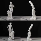 19cm/36cm Aphrodite Sculpture Greek Godness Venus Statue Desktop Bookshelf Decoration Objects Home Room Office Decor Accent