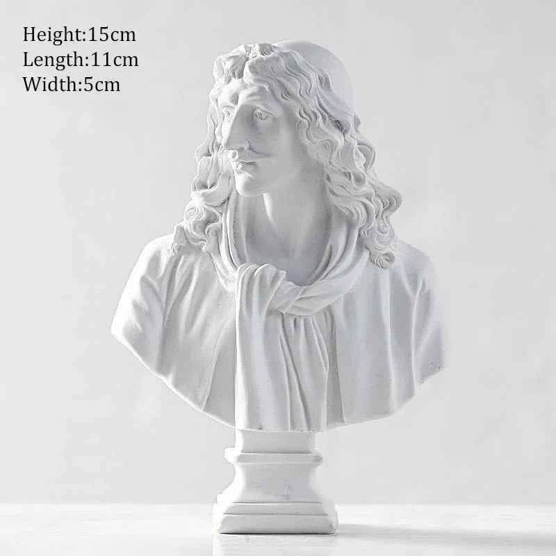 Ancient Greek Goddess Athena Sun God Apollo Mini Plaster Resin Statue Nordic Home Decoration David Head Figurine Art Ornaments