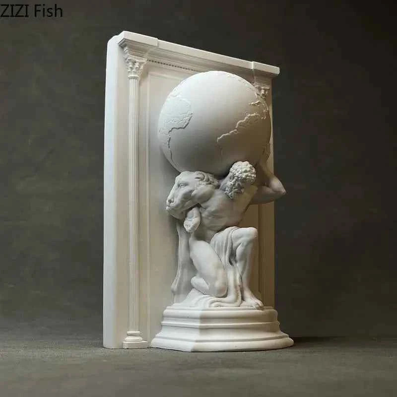 Hercules Mythical Figures Plaster Statue Desk Decoration Ornaments Creative Artwork Characters Sculpture Room Aesthetic Decor