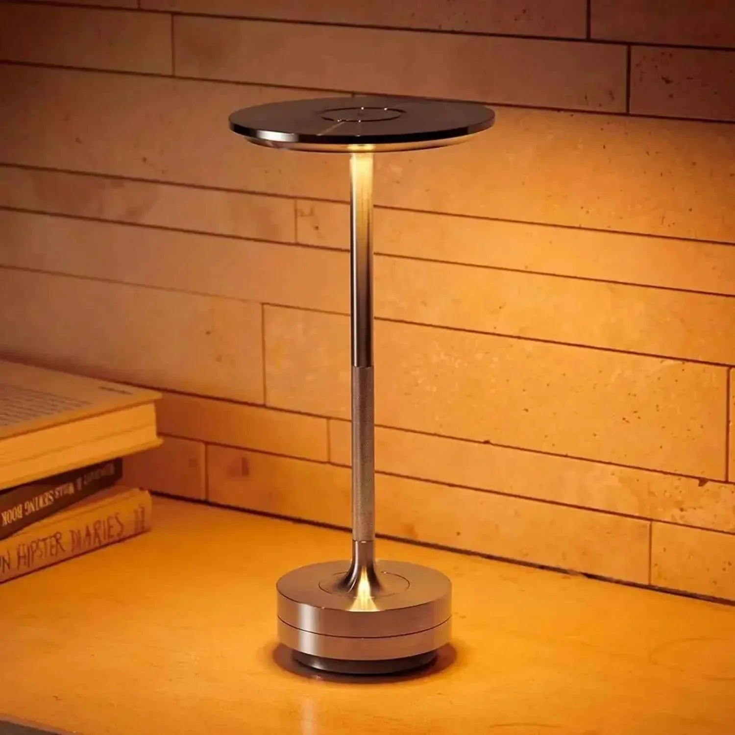 Rechargeable Table Lamp LED Touch Sensor Desktop Night Light Wireless Reading Lamp for Restaurant Hotel Bar Bedroom Decor Light