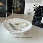 Creative Ceramic Jewelry Tray with Unique Three-Legged Artistic Design Multifunctional Oval Desktop Accessory Tray