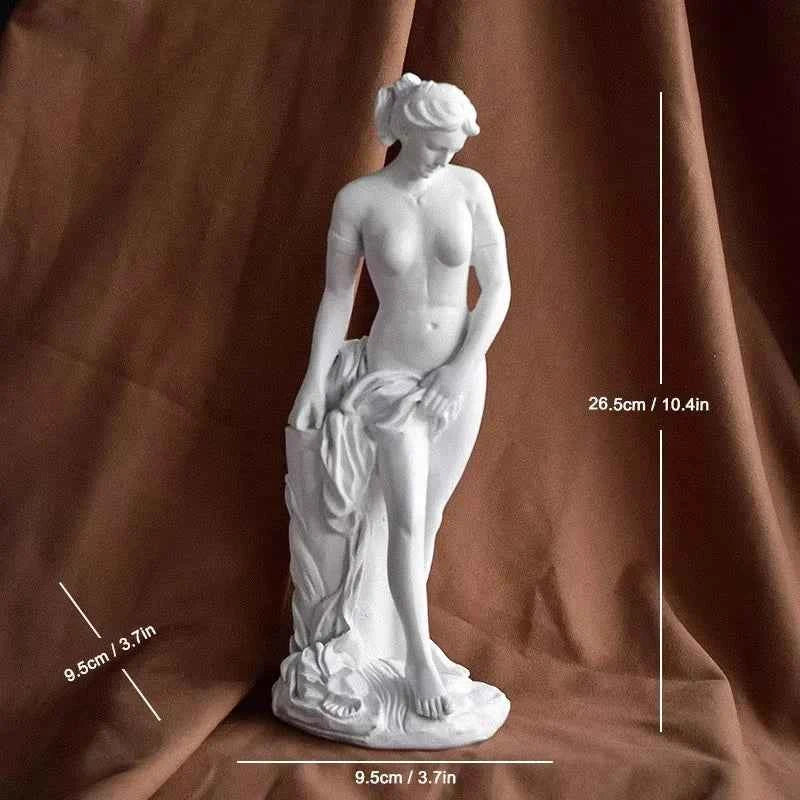 19cm/36cm Aphrodite Sculpture Greek Godness Venus Statue Desktop Bookshelf Decoration Objects Home Room Office Decor Accent