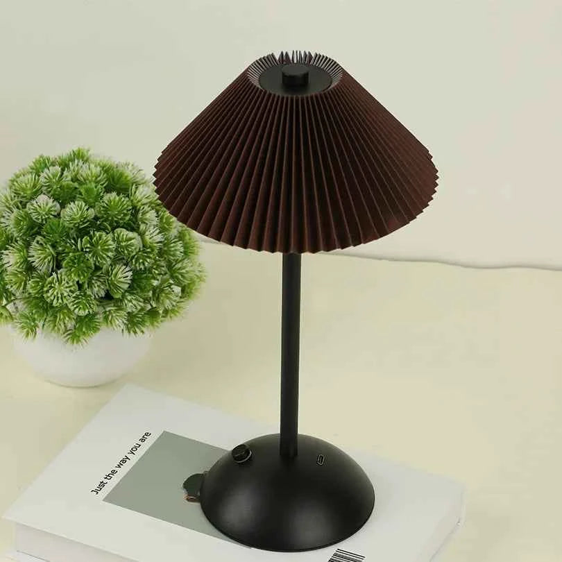 LED Table Lamp Creative Atmosphere Desk Lamp USB Rechargeable Table Lamp Vintage Bedroom Bedside Study Decorative Night Lights