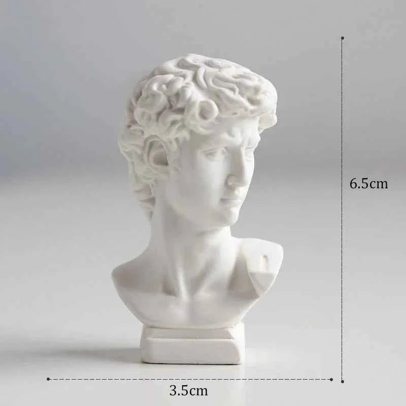 Ancient Greek Goddess Athena Sun God Apollo Mini Plaster Resin Statue Nordic Home Decoration David Head Figurine Art Ornaments