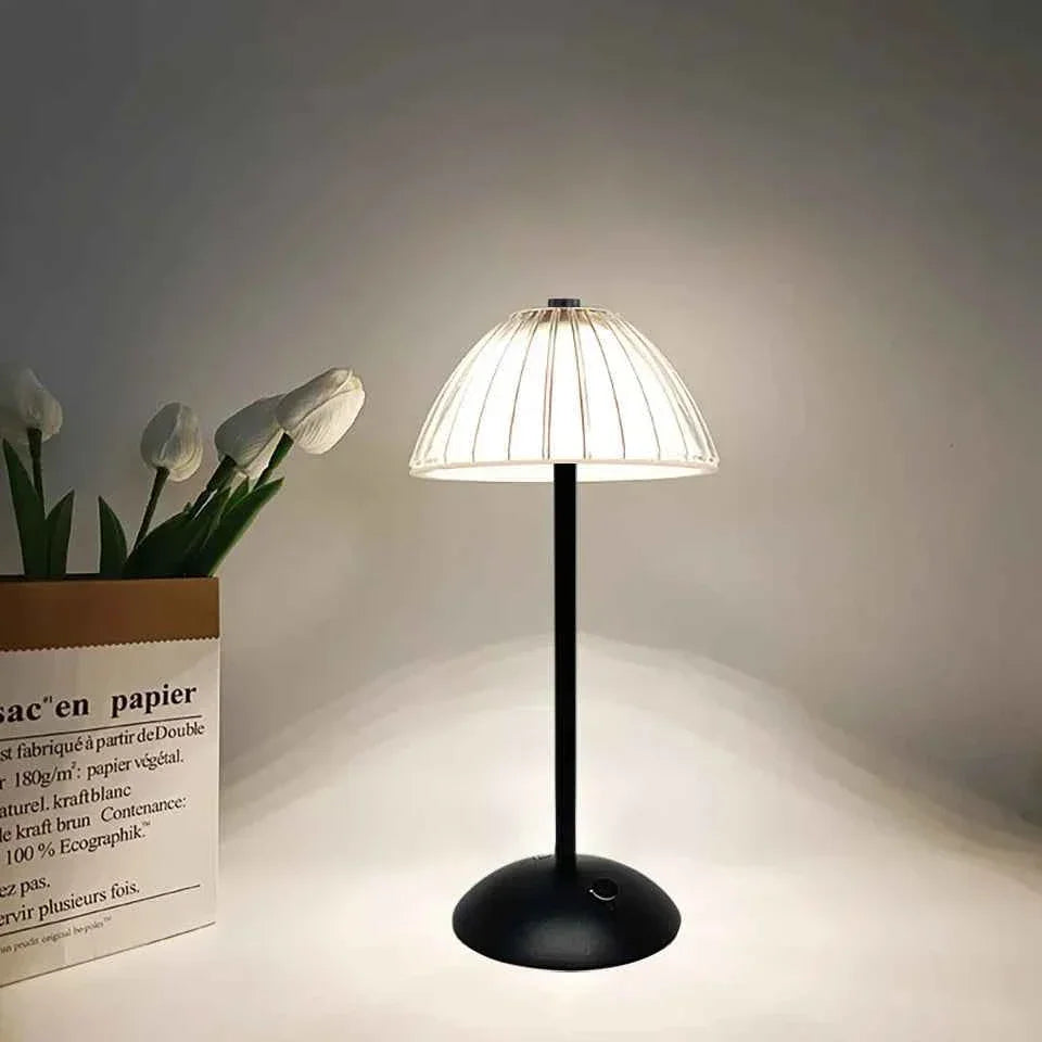 LED Table Lamp Touch Lamp Reading Light Rechargeable Light Wireless Retro Night Lamp Nordic For Study Bedroom Desk Lamp Bar Home