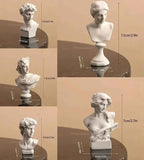 Apollo Bust Greek and Roman Mythology God of Sunlight Resin Head Bust Sculpture Figurine Home Decor