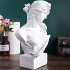 1 Pair of Harp Lady Resin Ornaments, Classic Artistic Design, Perfect for Home Decor, Desk Display, Bookshelf Decoration