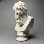 Roman Mythology Hercules Bust Statue Minimalist Decor