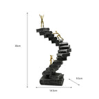 Modern Book Stairs Statue Knowledge Ascent