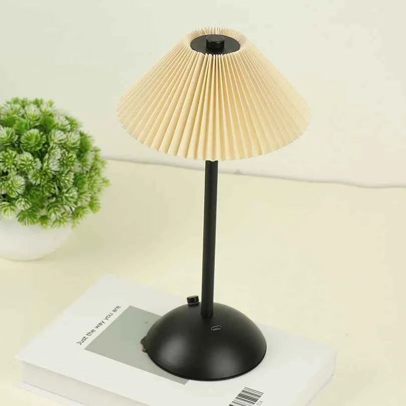 LED Table Lamp Creative Atmosphere Desk Lamp USB Rechargeable Table Lamp Vintage Bedroom Bedside Study Decorative Night Lights