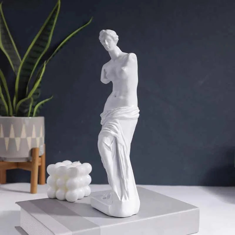 Venus de Milo Statue Resin Figure Sculpture Home Bedroom Living Room Study Decoration Ornament