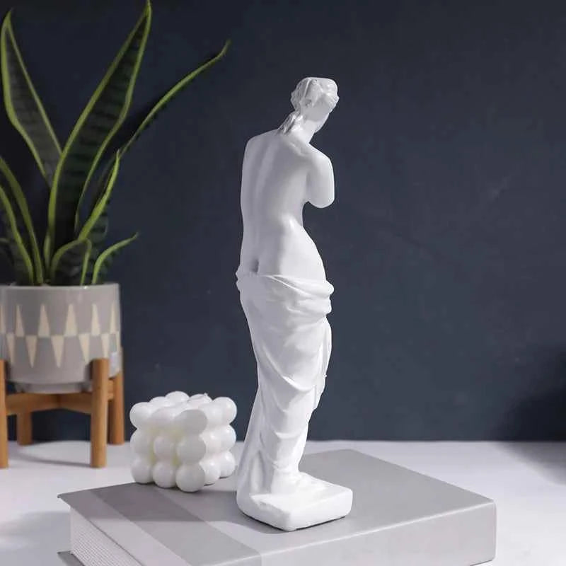 Venus de Milo Statue Resin Figure Sculpture Home Bedroom Living Room Study Decoration Ornament