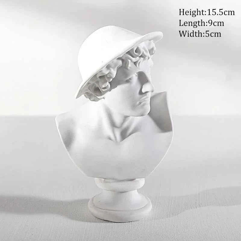 Ancient Greek Goddess Athena Sun God Apollo Mini Plaster Resin Statue Nordic Home Decoration David Head Figurine Art Ornaments