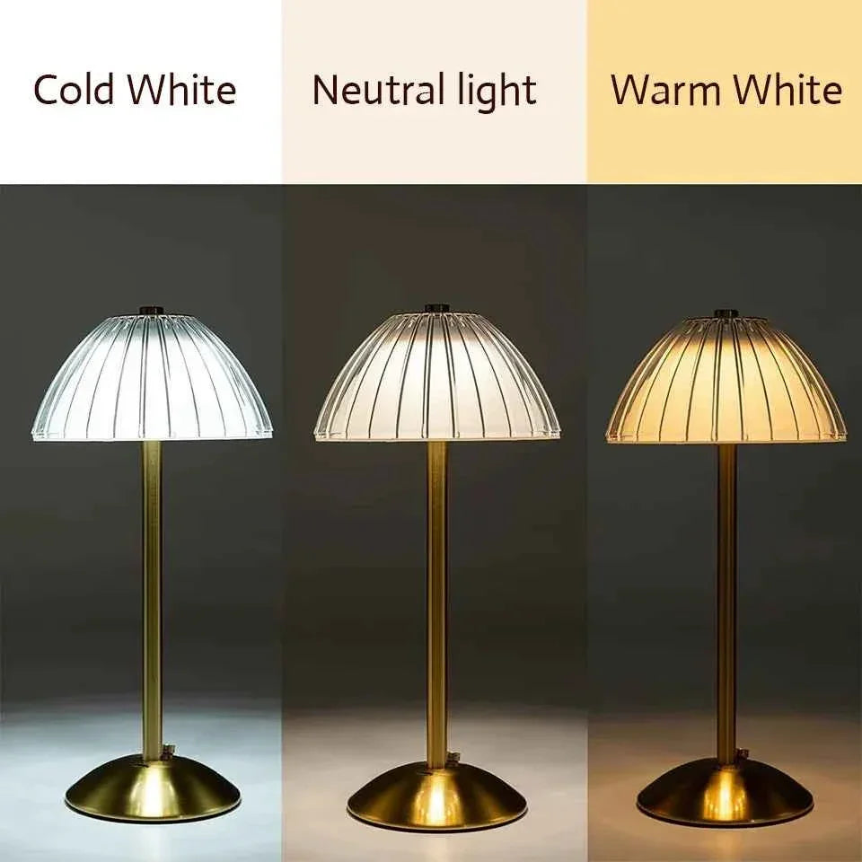 LED Table Lamp Touch Lamp Reading Light Rechargeable Light Wireless Retro Night Lamp Nordic For Study Bedroom Desk Lamp Bar Home